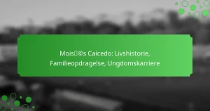Moisés Caicedo: Livshistorie, Familieopdragelse, Ungdomskarriere