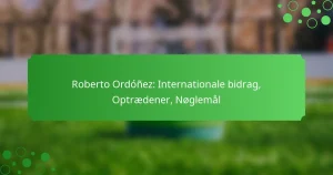 Roberto Ordóñez: Internationale bidrag, Optrædener, Nøglemål